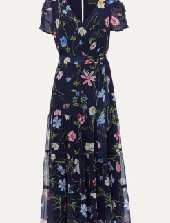 Lola Floral Tiered Midi Dress