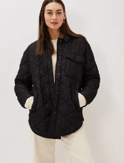 Lola Quilted Polka Dot Coat