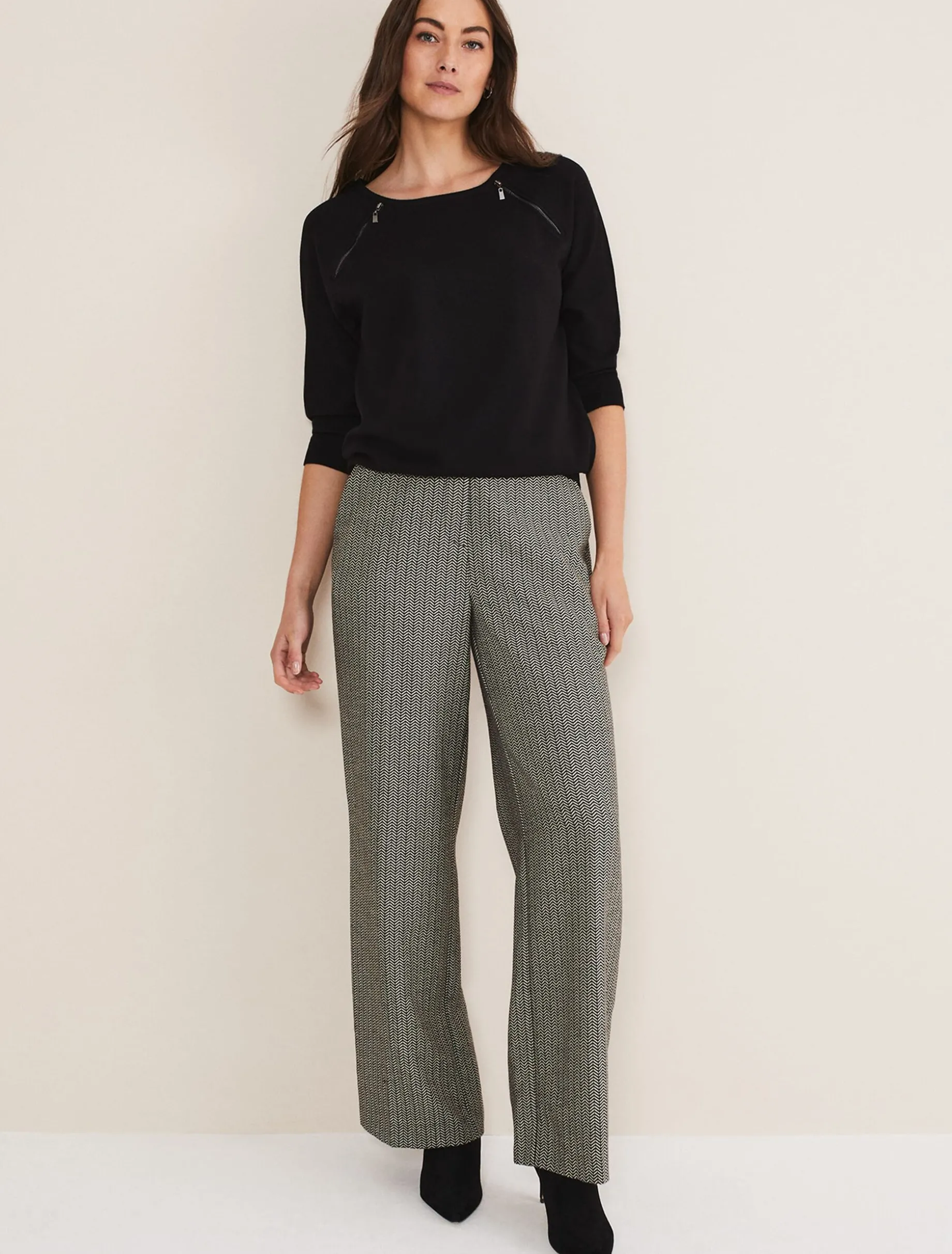 Lolan Zip Trim Knit Jumper