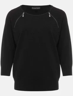 Lolan Zip Trim Knit Jumper