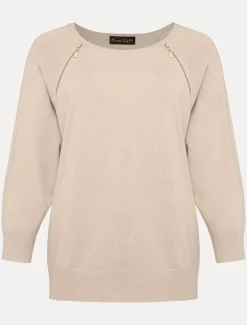 Lolan Zip Trim Knit Jumper