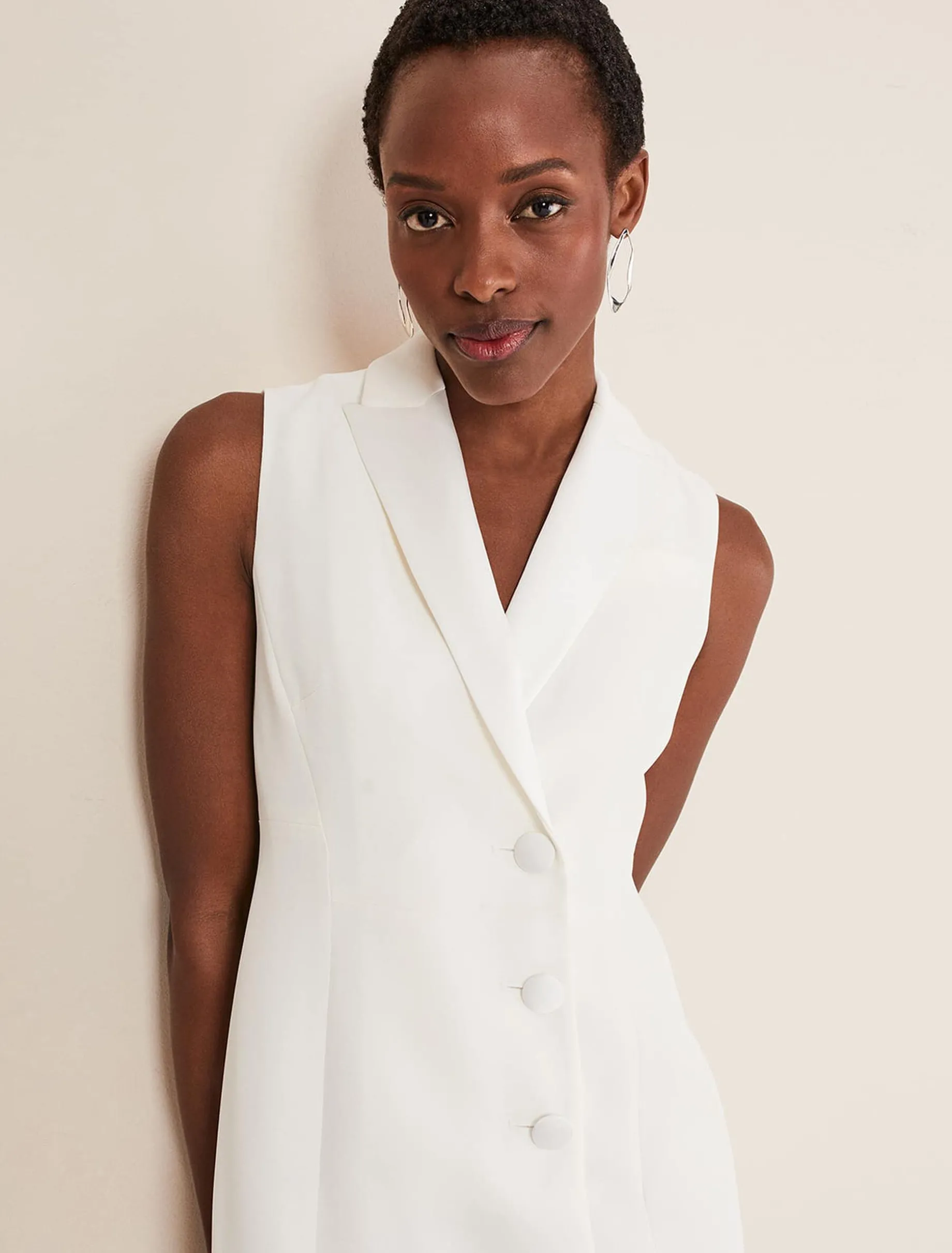 Lolicia Sleeveless Tux Dress