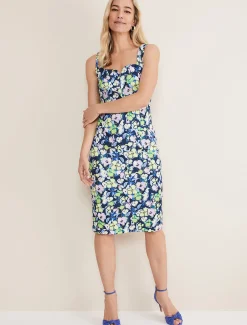 Loretta Printed Scuba Dress