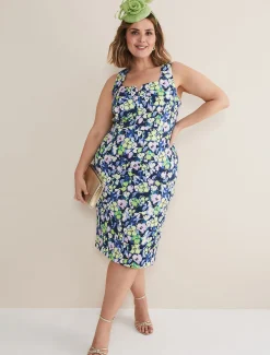 Loretta Printed Scuba Dress