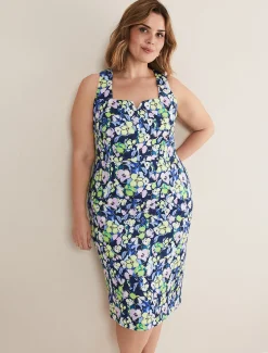 Loretta Printed Scuba Dress