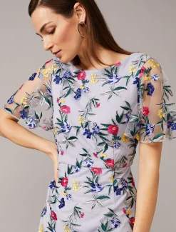 Lorie Floral Embroidered Dress