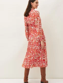 Lottie Floral Pleated Shirt Dress