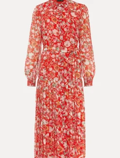 Lottie Floral Pleated Shirt Dress