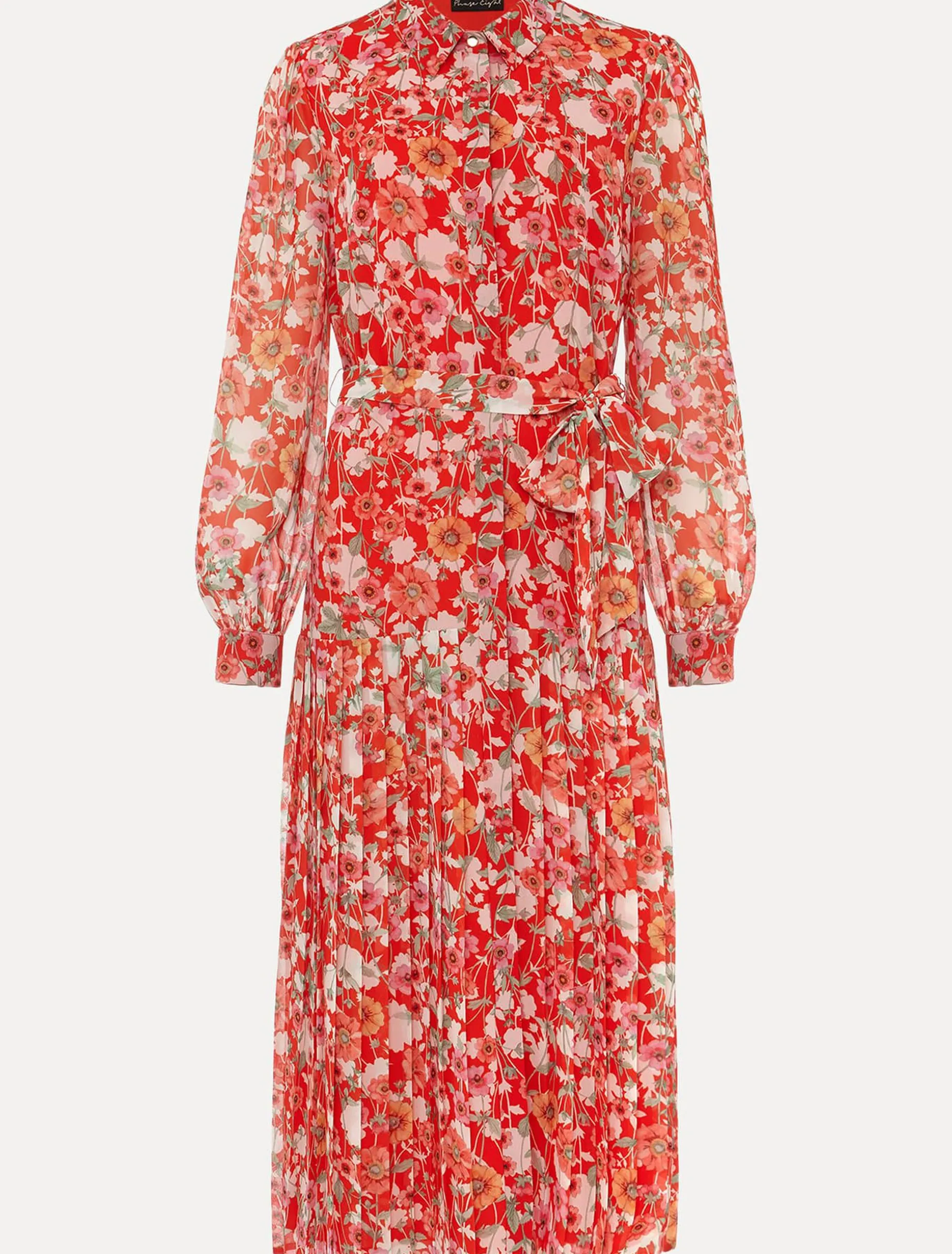 Lottie Floral Pleated Shirt Dress