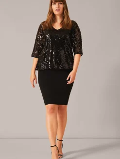 Lottie Sequin Knit Dress