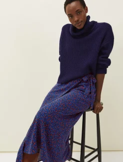Lou Lou Animal Print Wrap Skirt