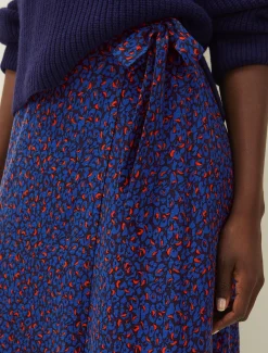 Lou Lou Animal Print Wrap Skirt