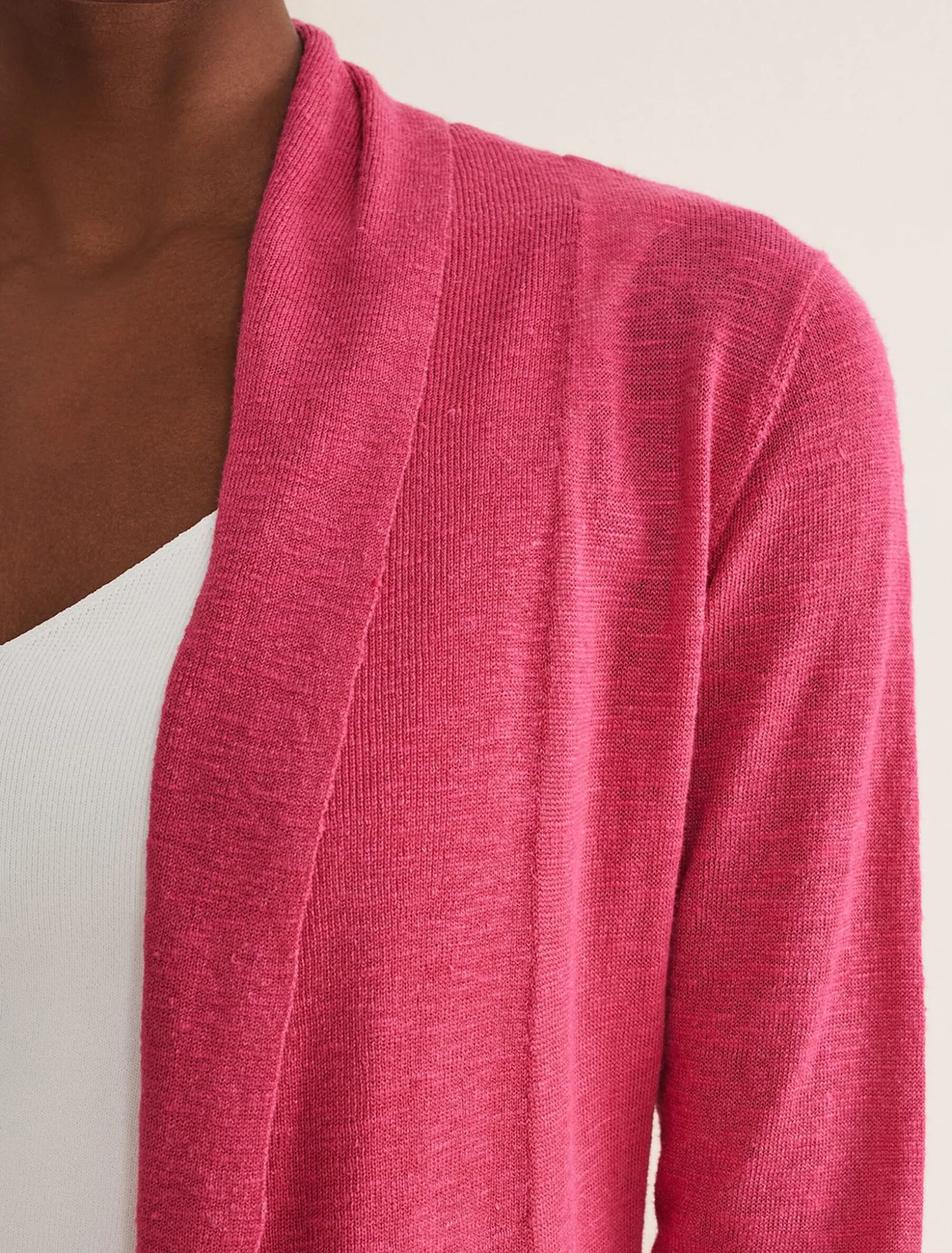 Louise Linen Longline Cardigan