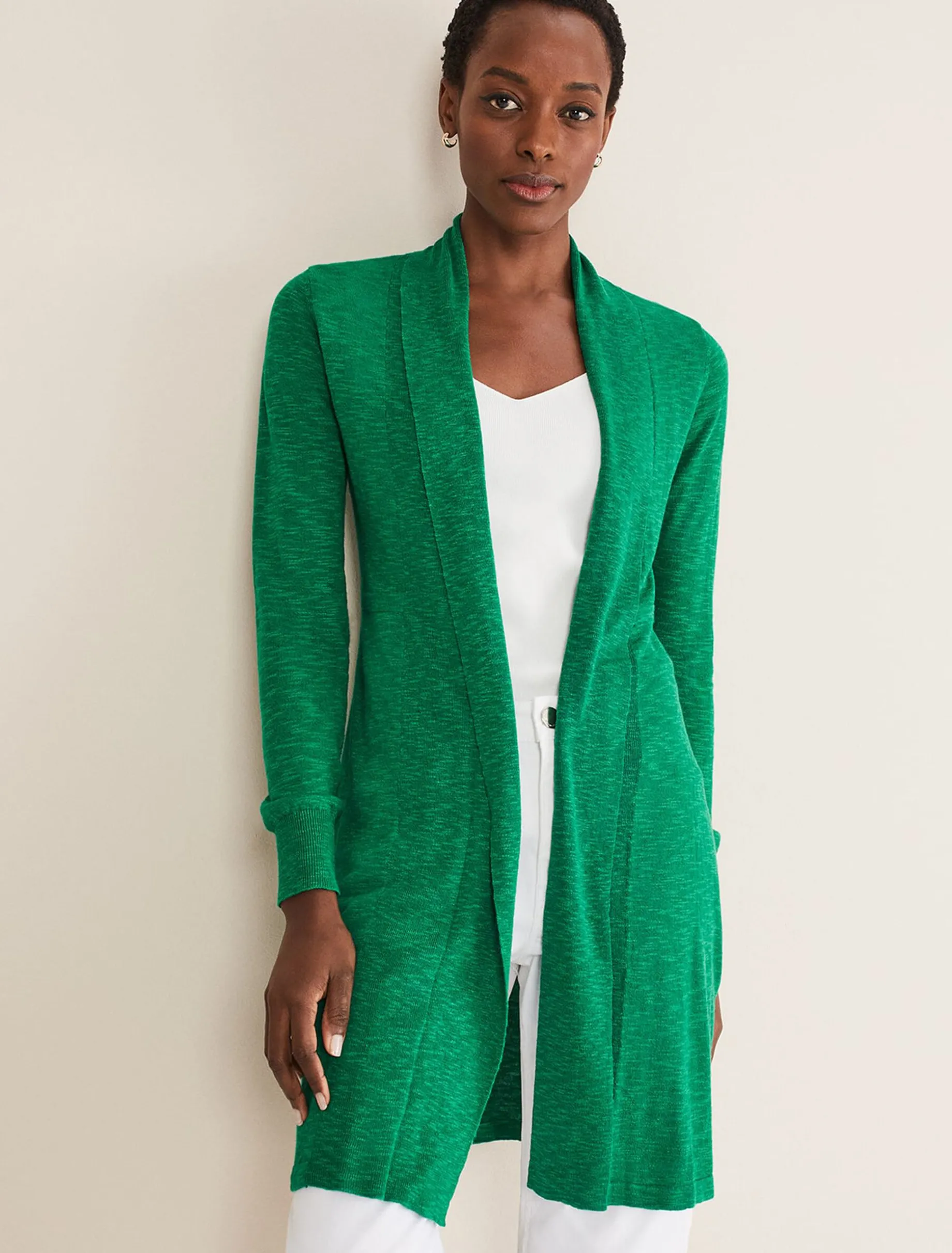 Louise Linen Longline Cardigan