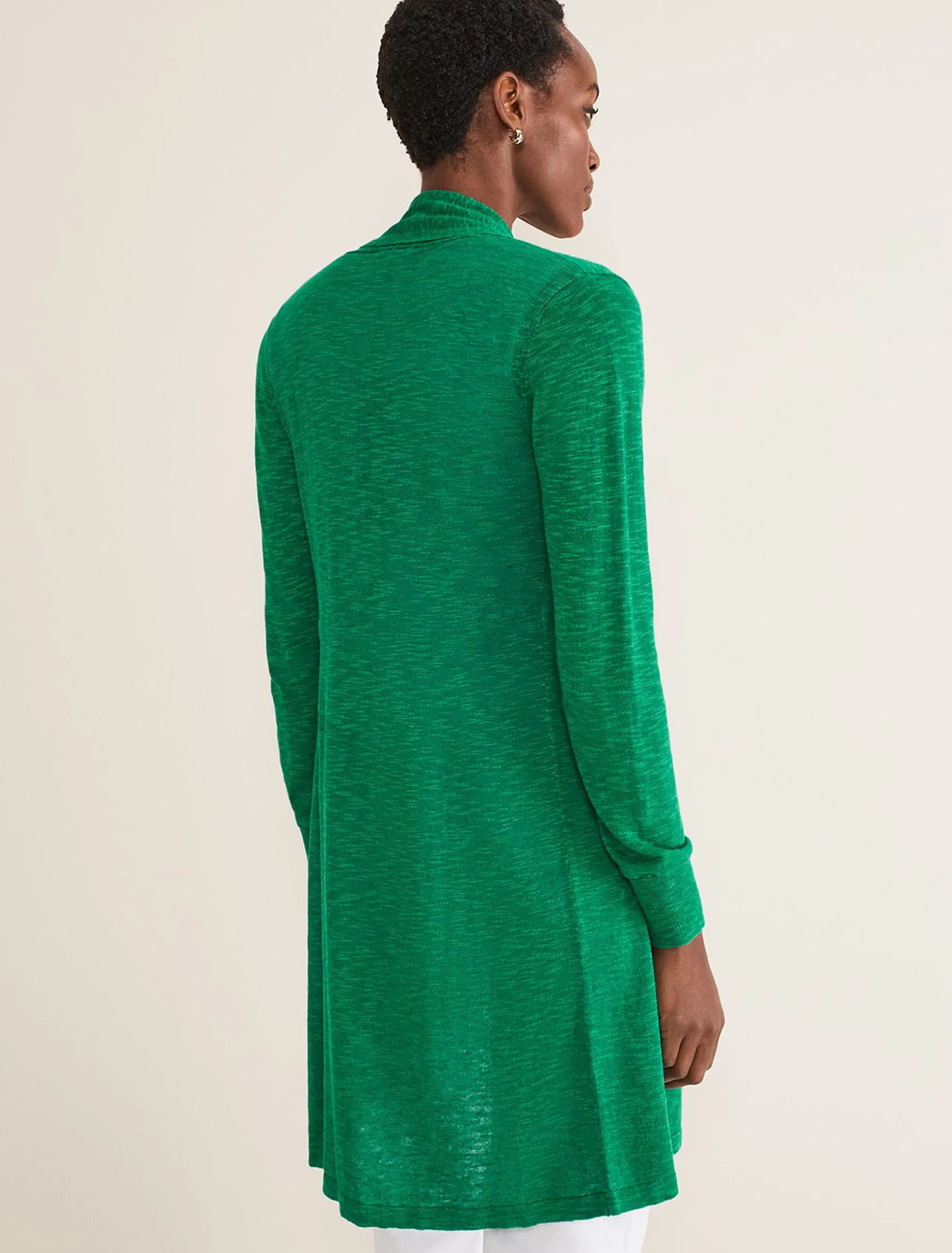 Louise Linen Longline Cardigan