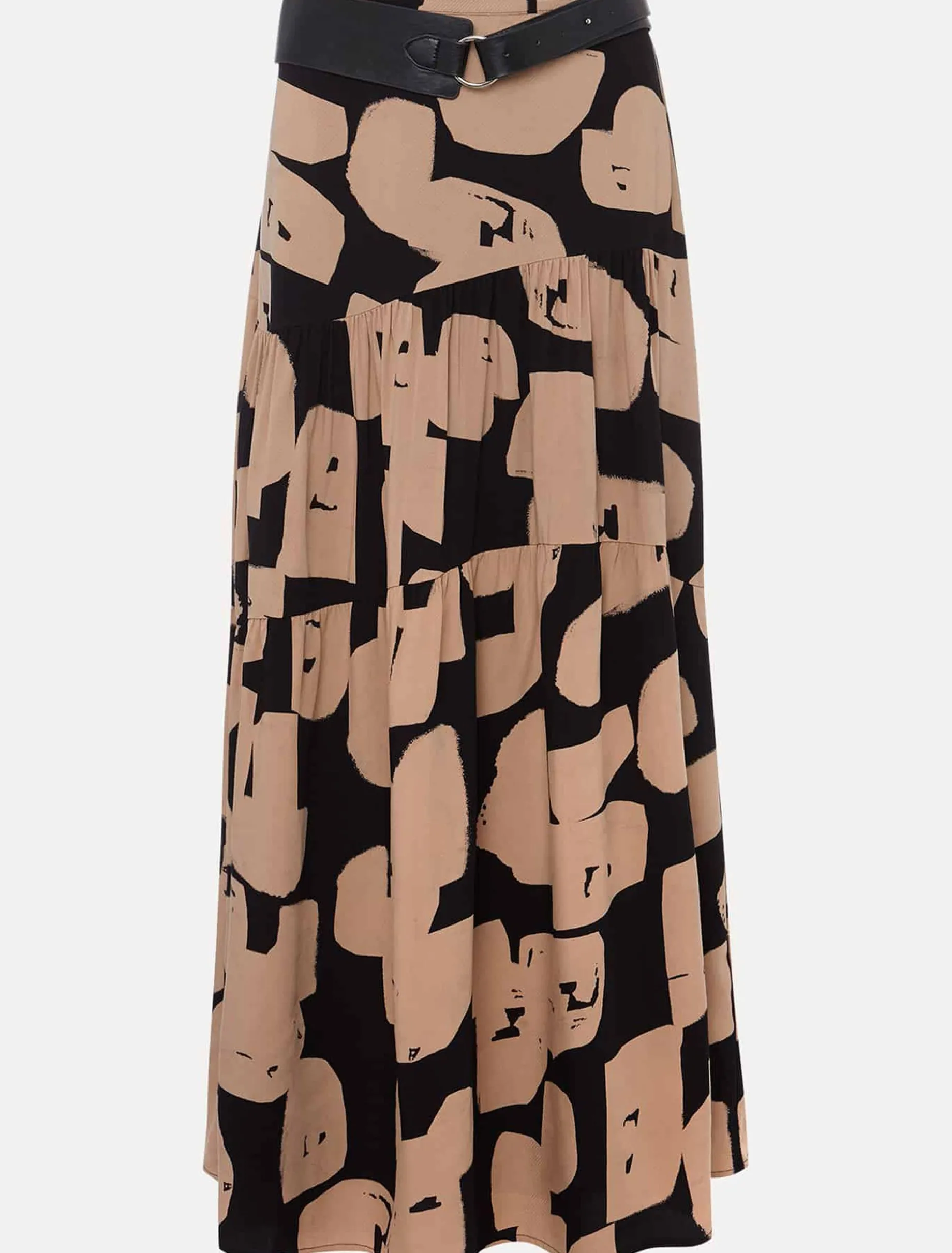 Luana Geo Print Midi Skirt