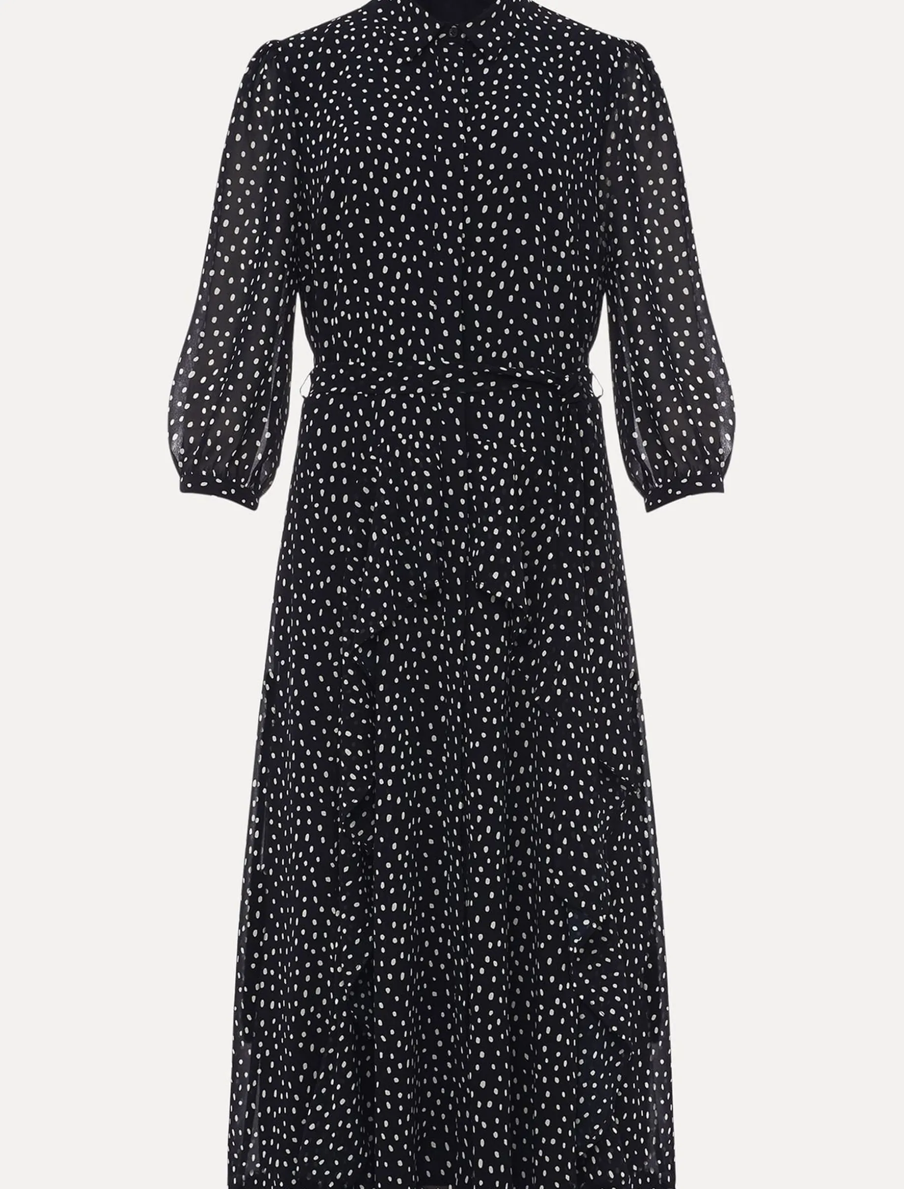 Luciana Spot Print Midi Dress