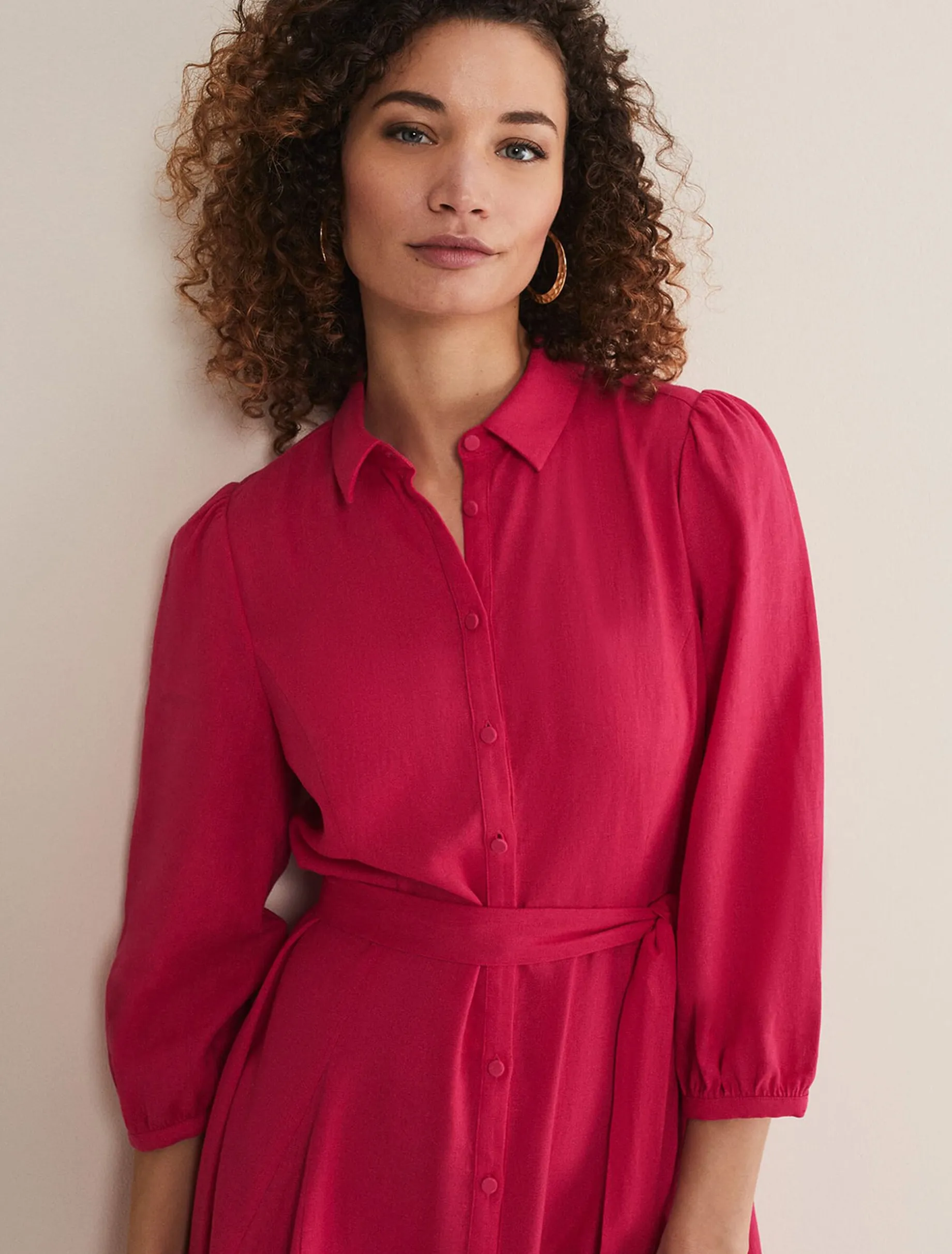 Lucie Linen Shirt Dress