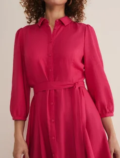 Lucie Linen Shirt Dress