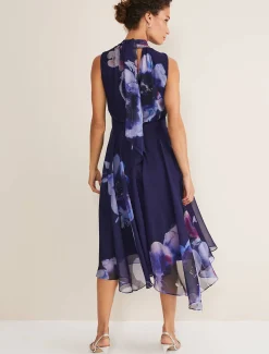 Lucinda Floral Chiffon Midi Dress