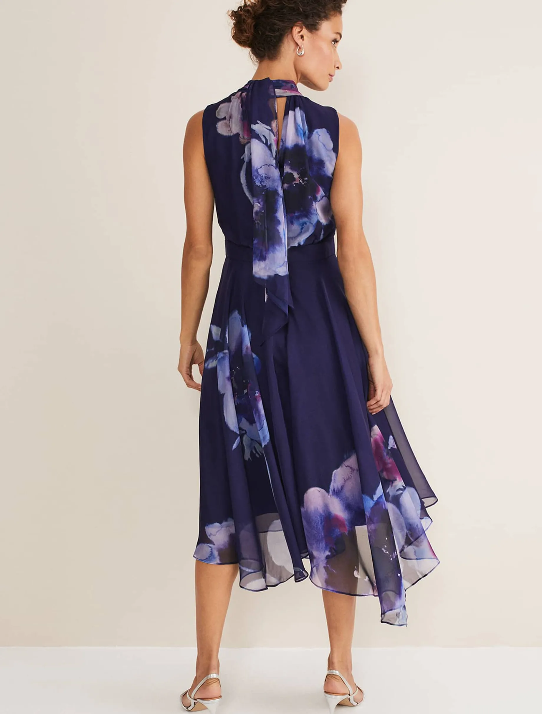 Lucinda Floral Chiffon Midi Dress