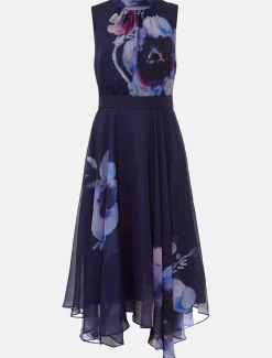 Lucinda Floral Chiffon Midi Dress