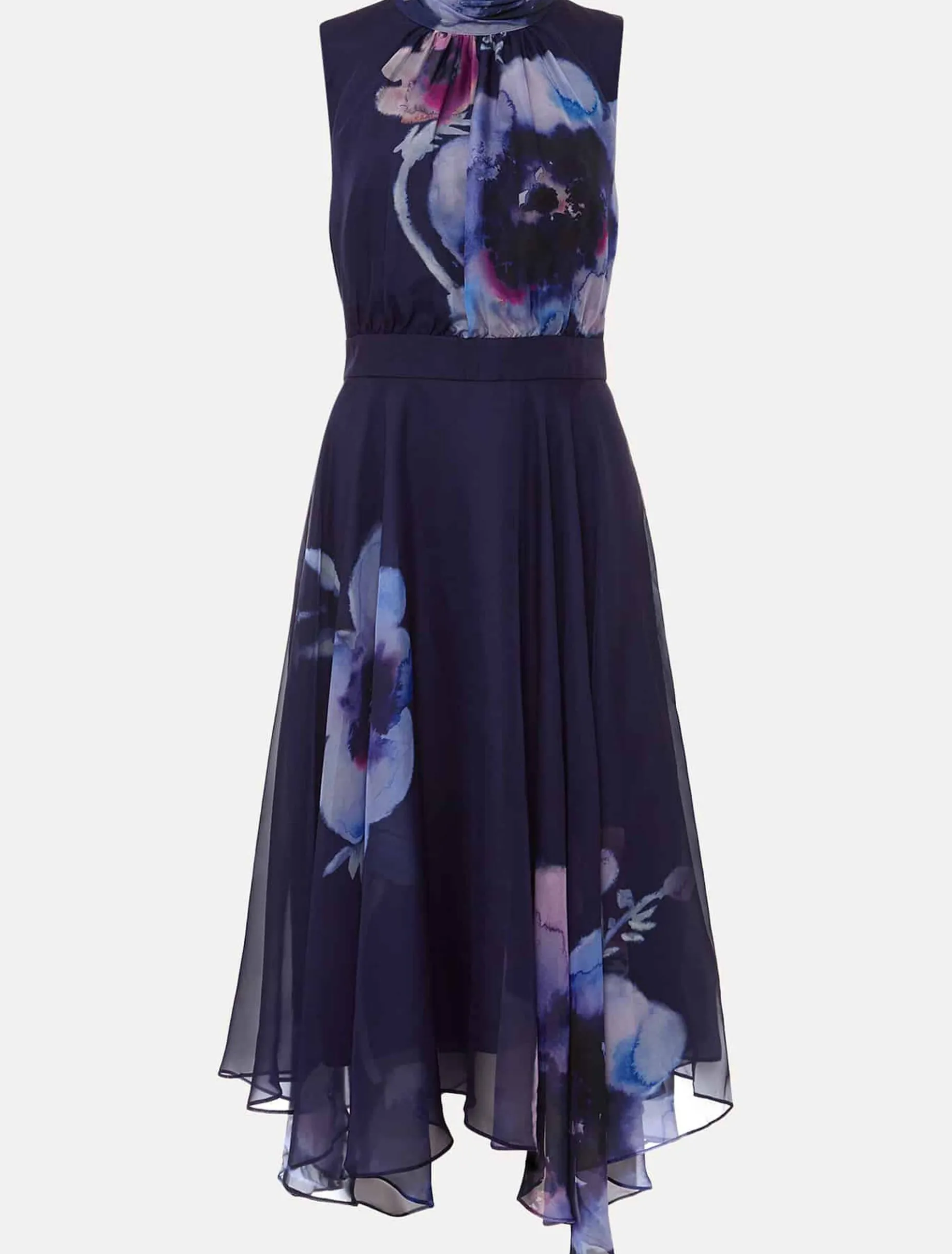 Lucinda Floral Chiffon Midi Dress