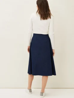 Lusia A- Line Denim Skirt