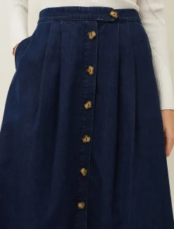 Lusia A- Line Denim Skirt