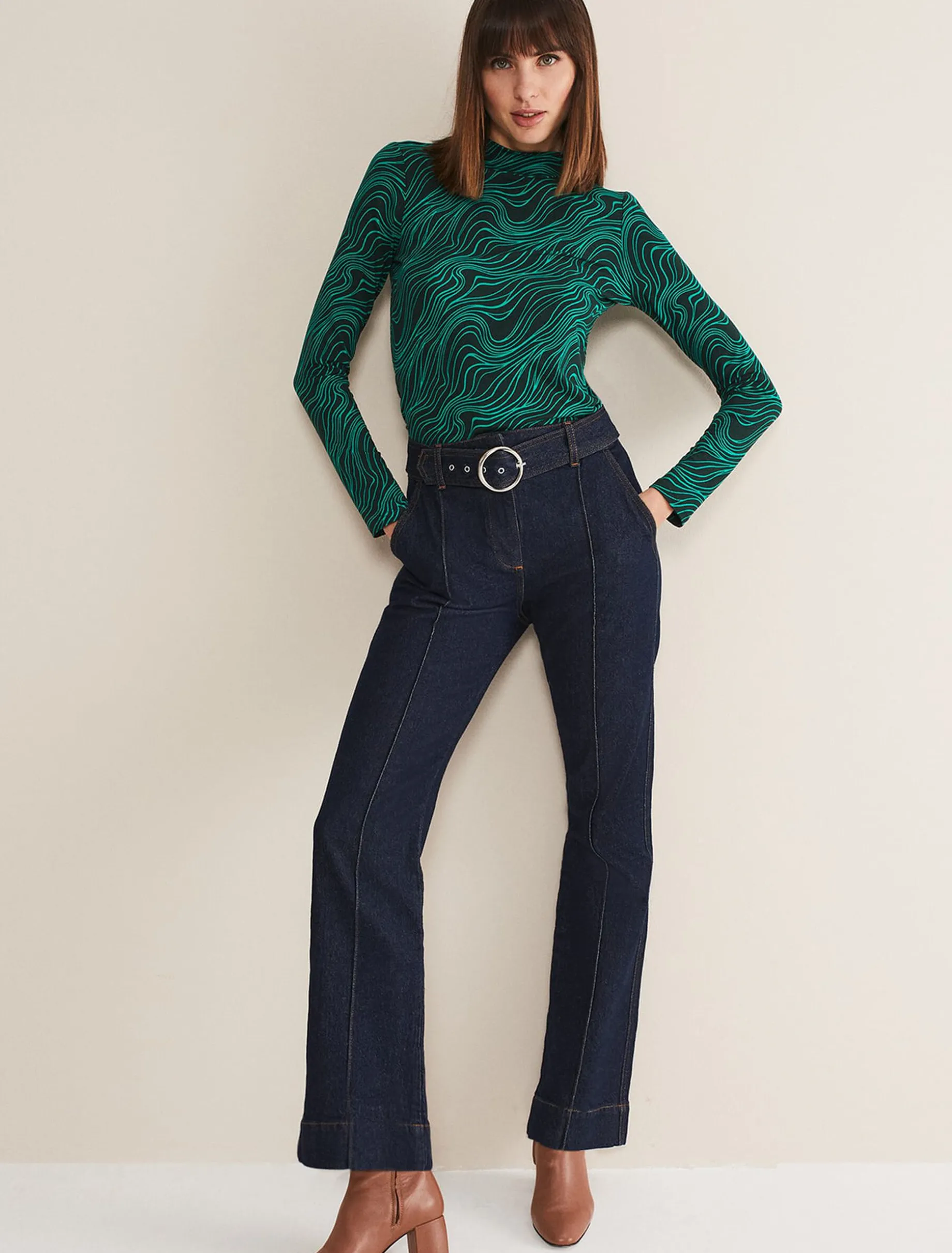Macey High Neck Top