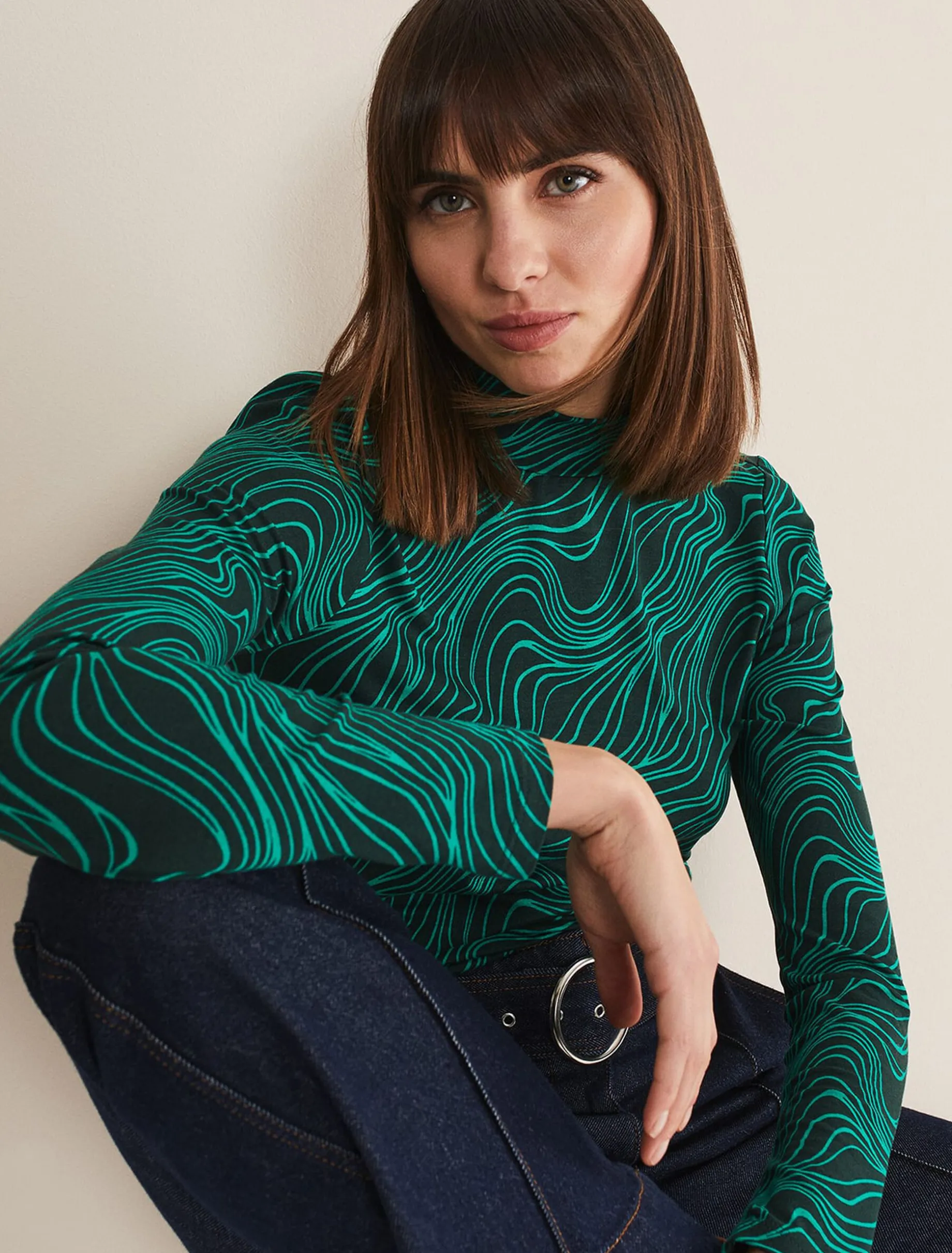 Macey High Neck Top