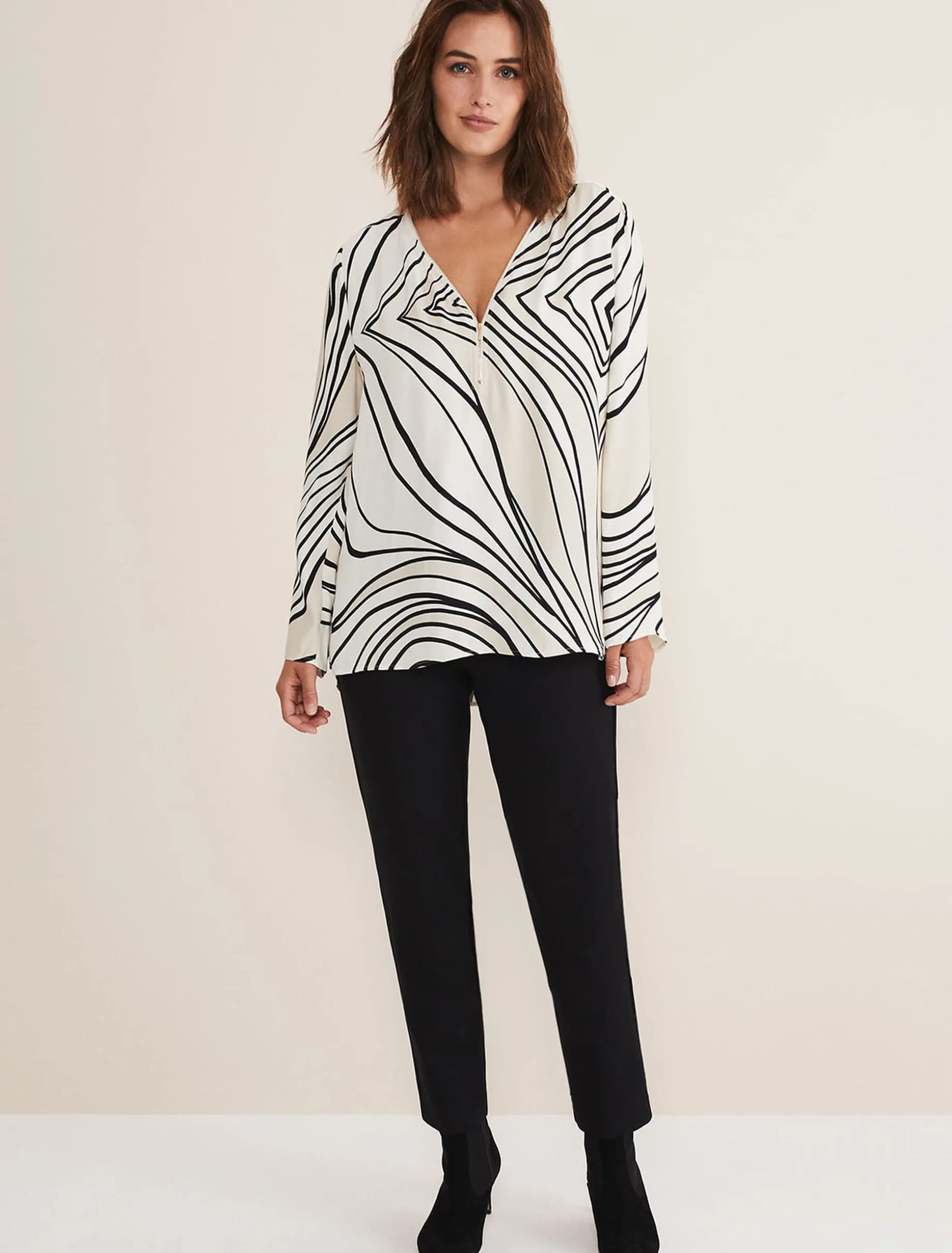 Macie Zip Blouse