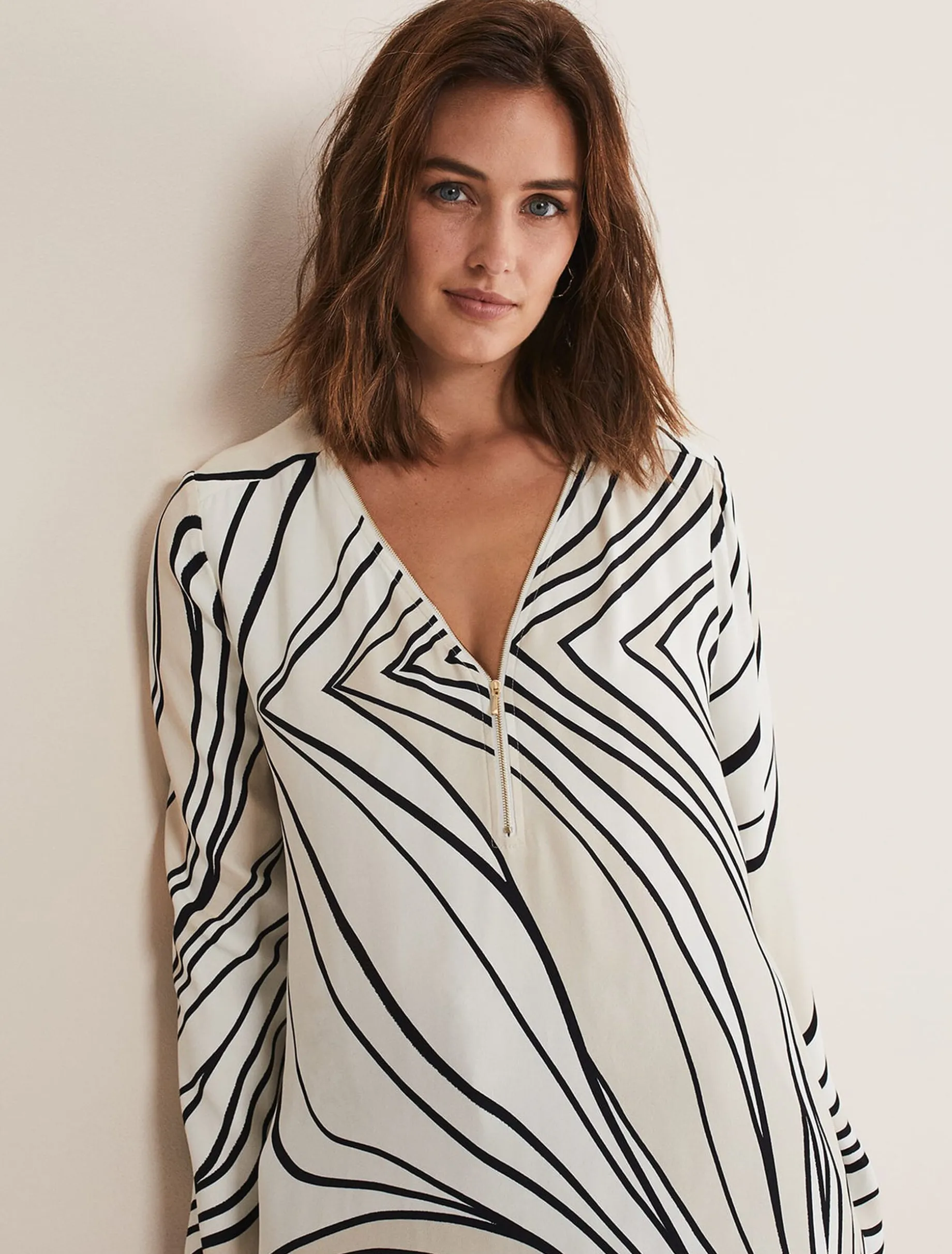 Macie Zip Blouse