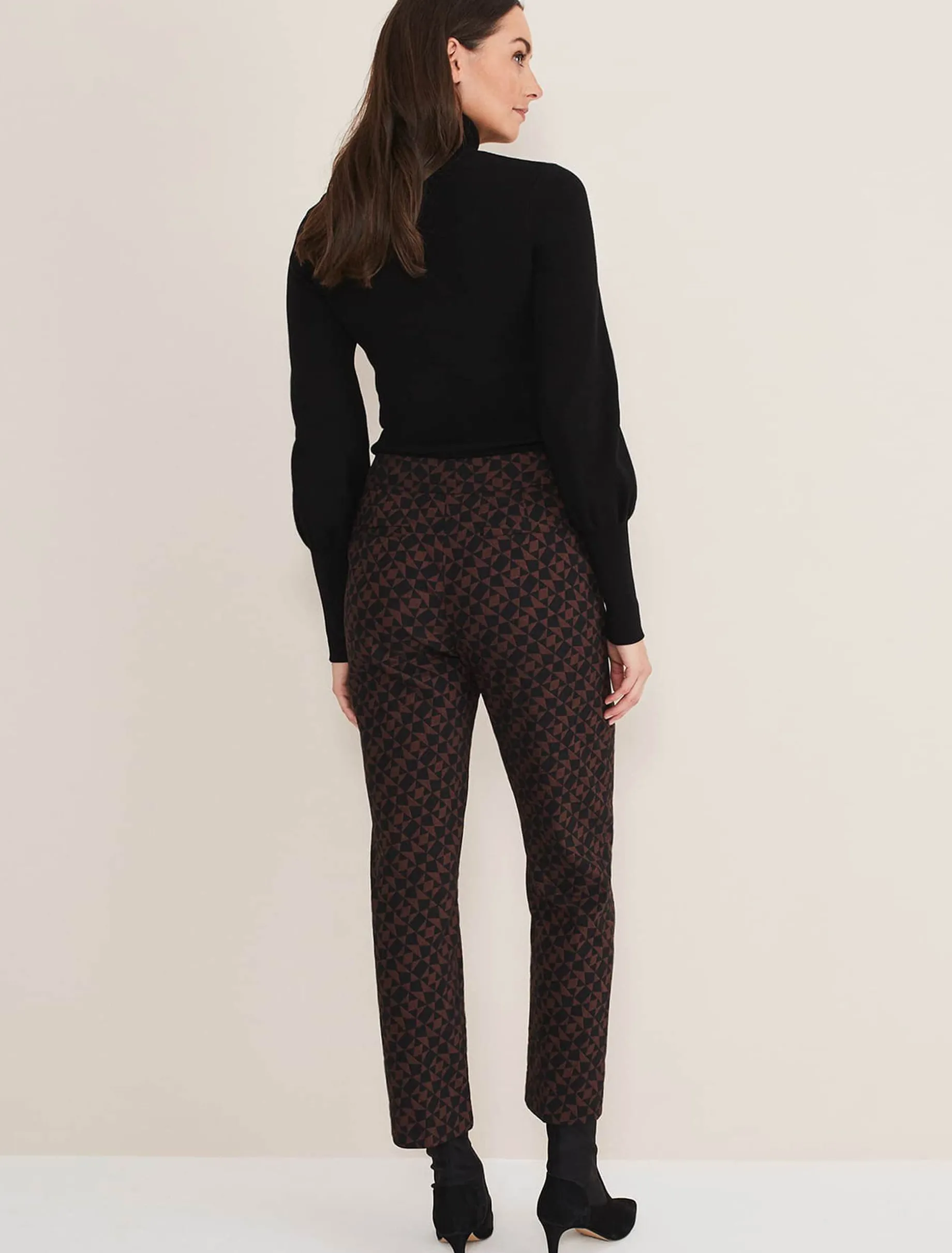 Mackenzie Geo Jacquard Tapered Trouser