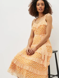 Madaline Spot Ruffle Dress