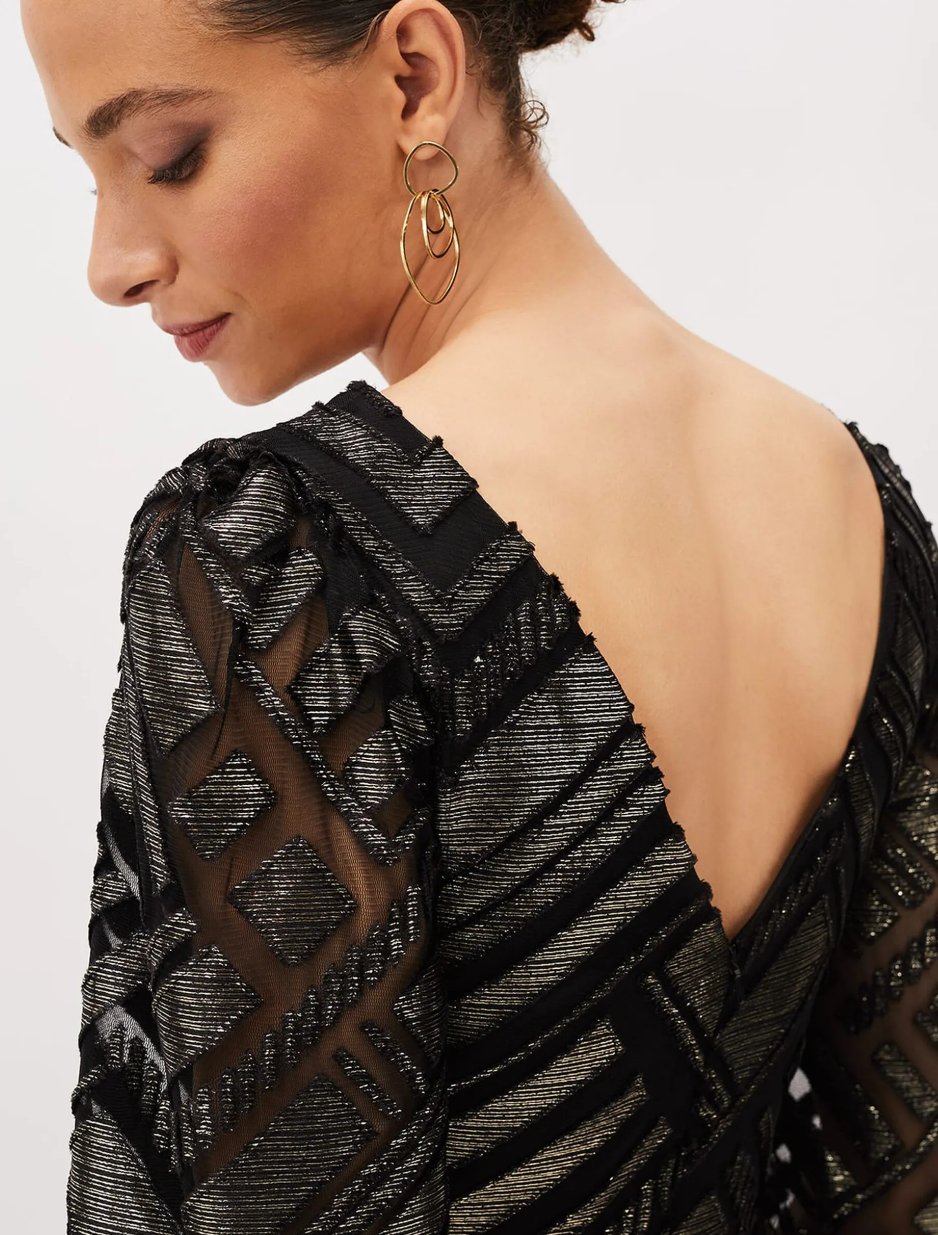Madeliene Chevron Maxi Dress