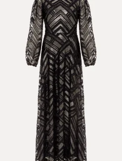 Madeliene Chevron Maxi Dress