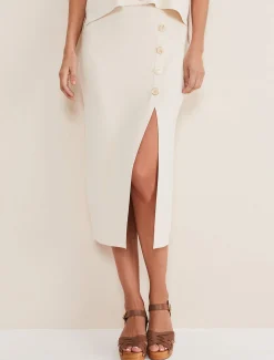 Mae Button Up Skirt