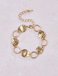 Mae Plated Disc Bracelet