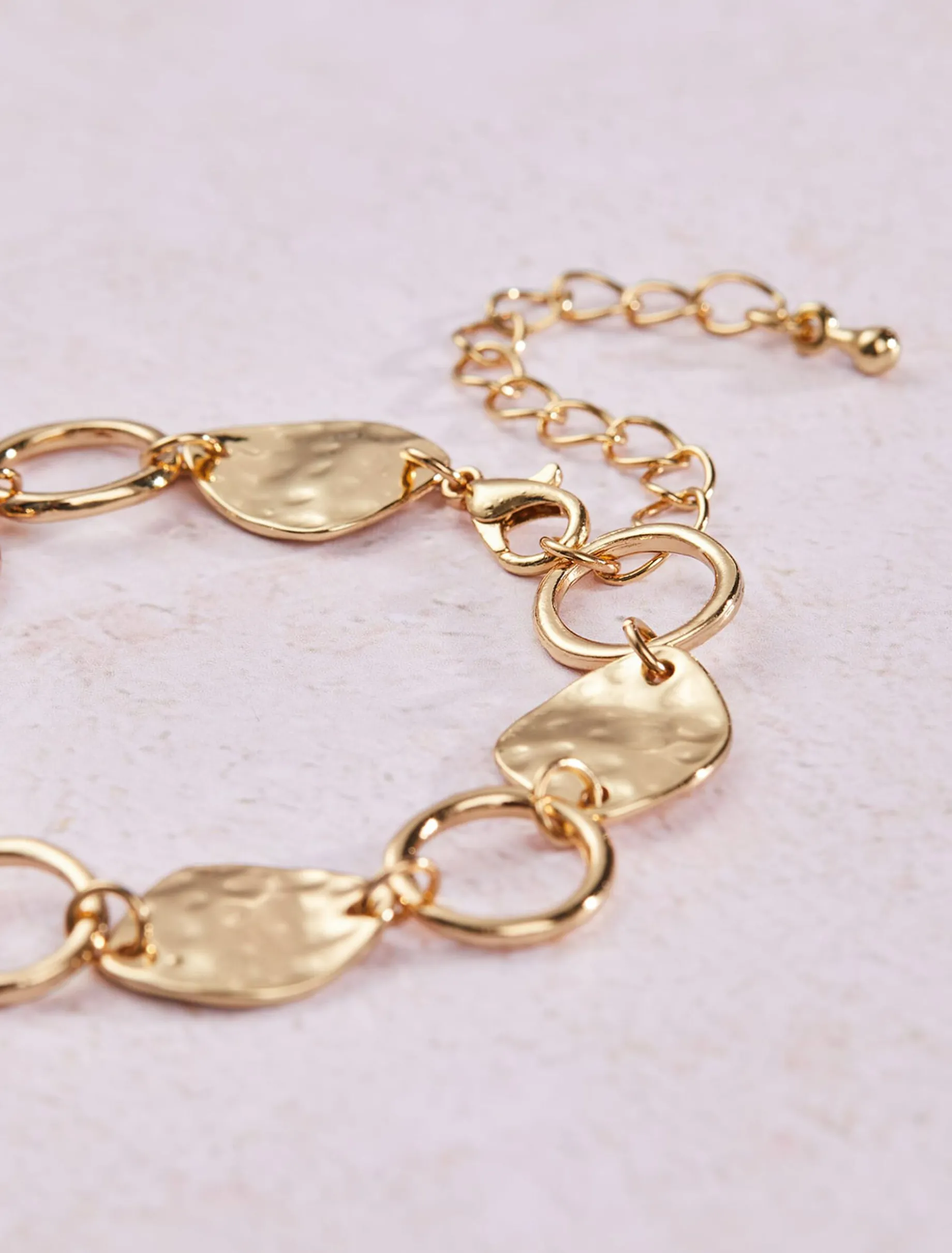 Mae Plated Disc Bracelet