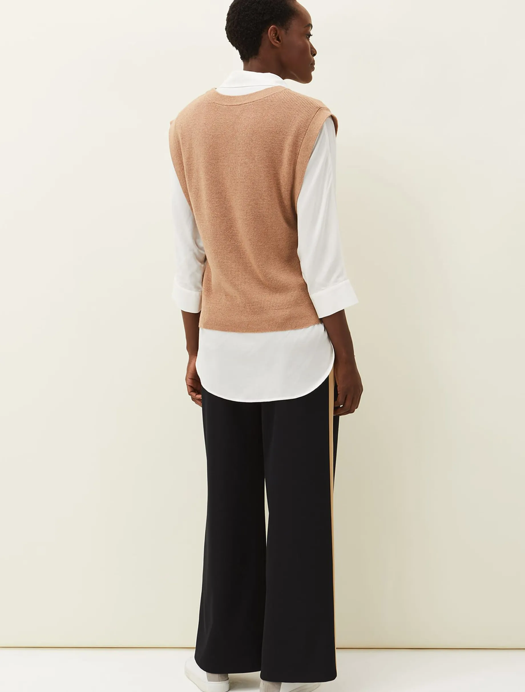 Mae Side Stripe Wide Leg Trouser