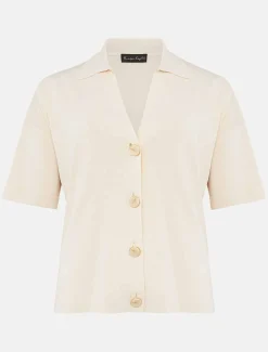 Mae T-Shirt Button Knit