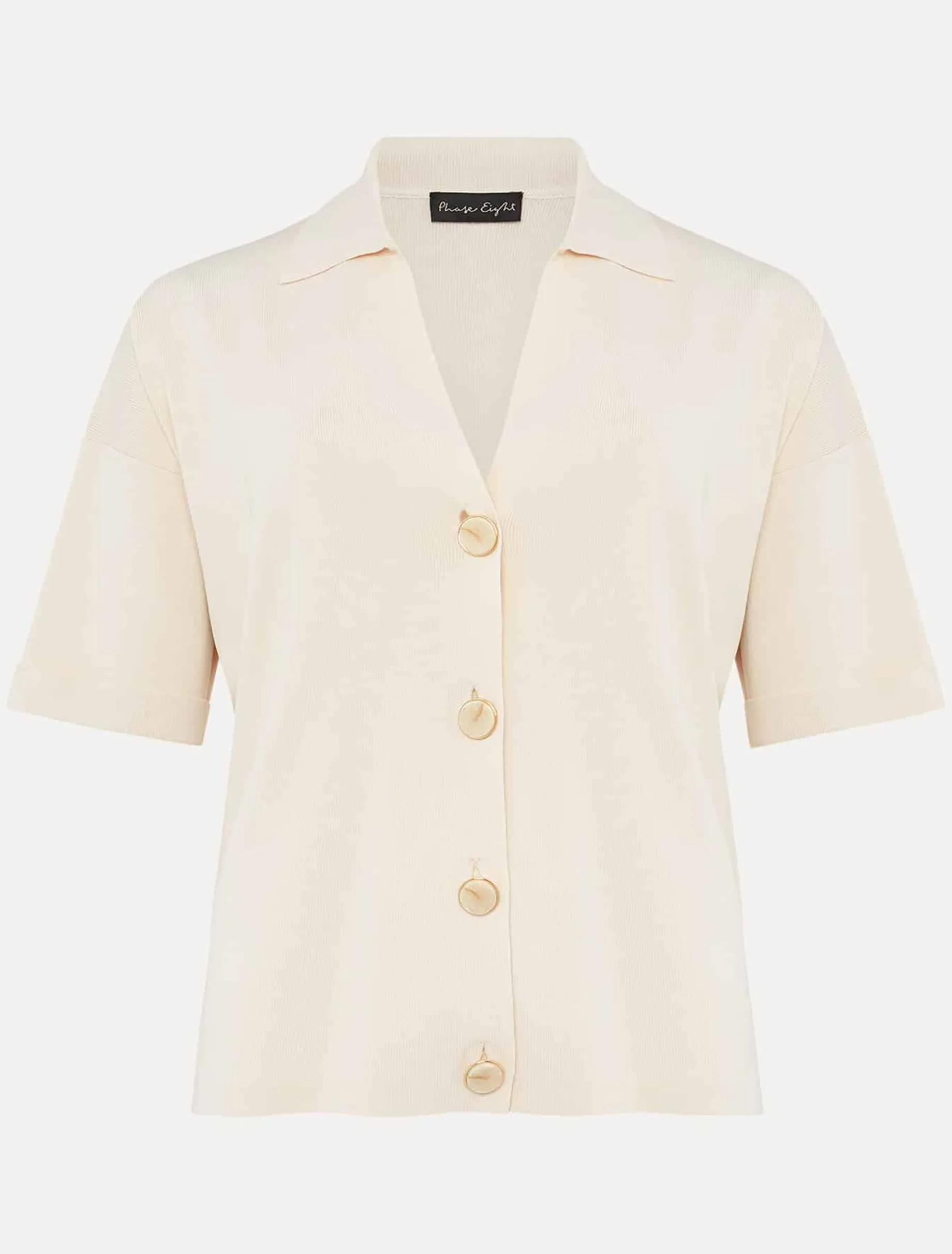 Mae T-Shirt Button Knit
