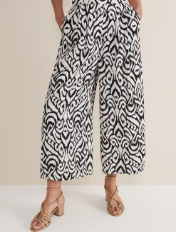 Malaya Printed Wide Leg Culottes