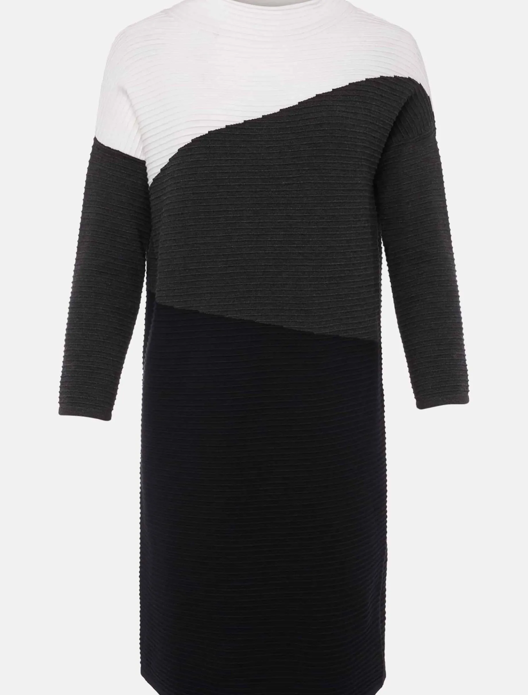 Mali Textured Stitch Colourblock Dress