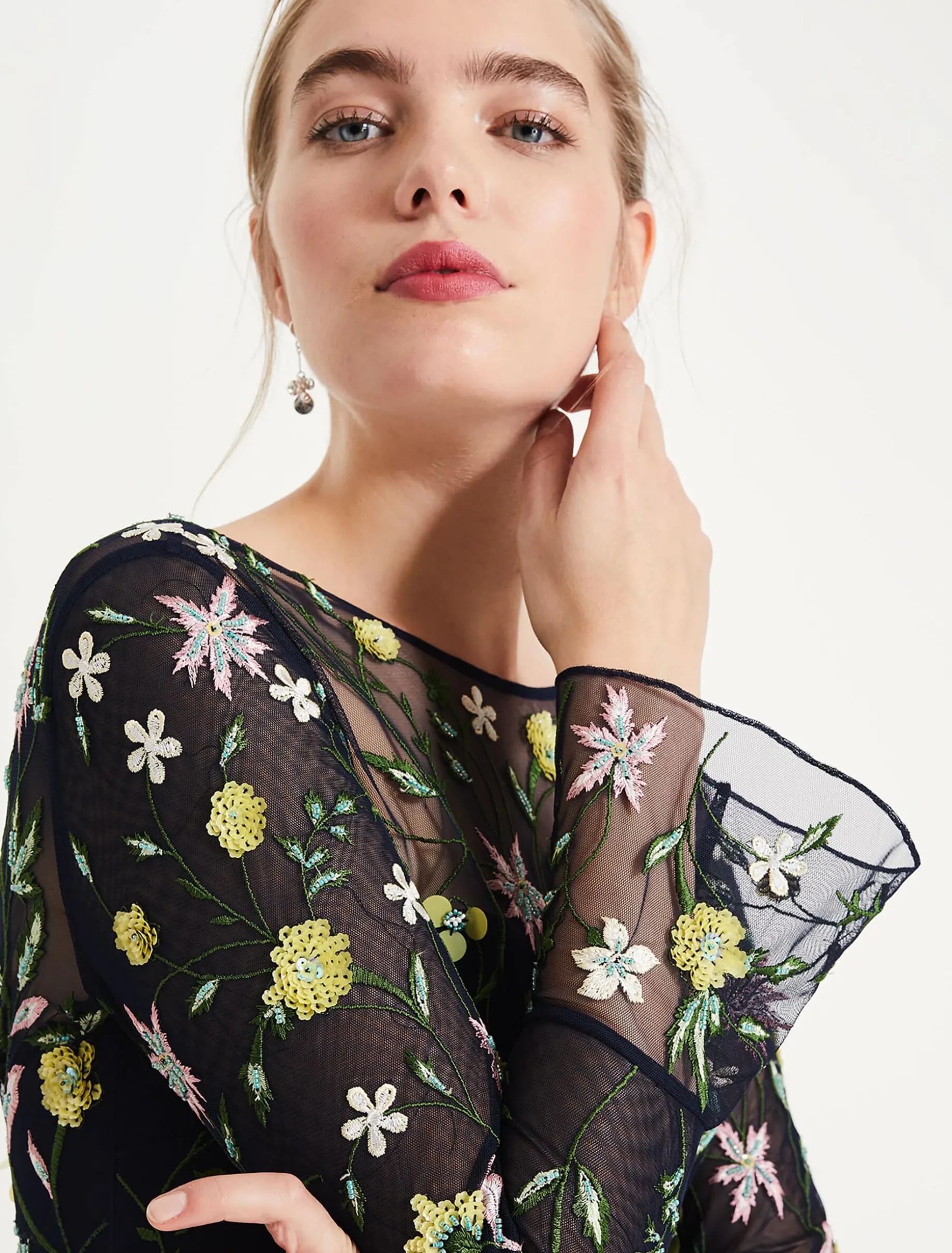 Mallory Embroidered Maxi Dress