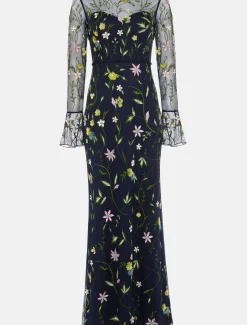 Mallory Embroidered Maxi Dress