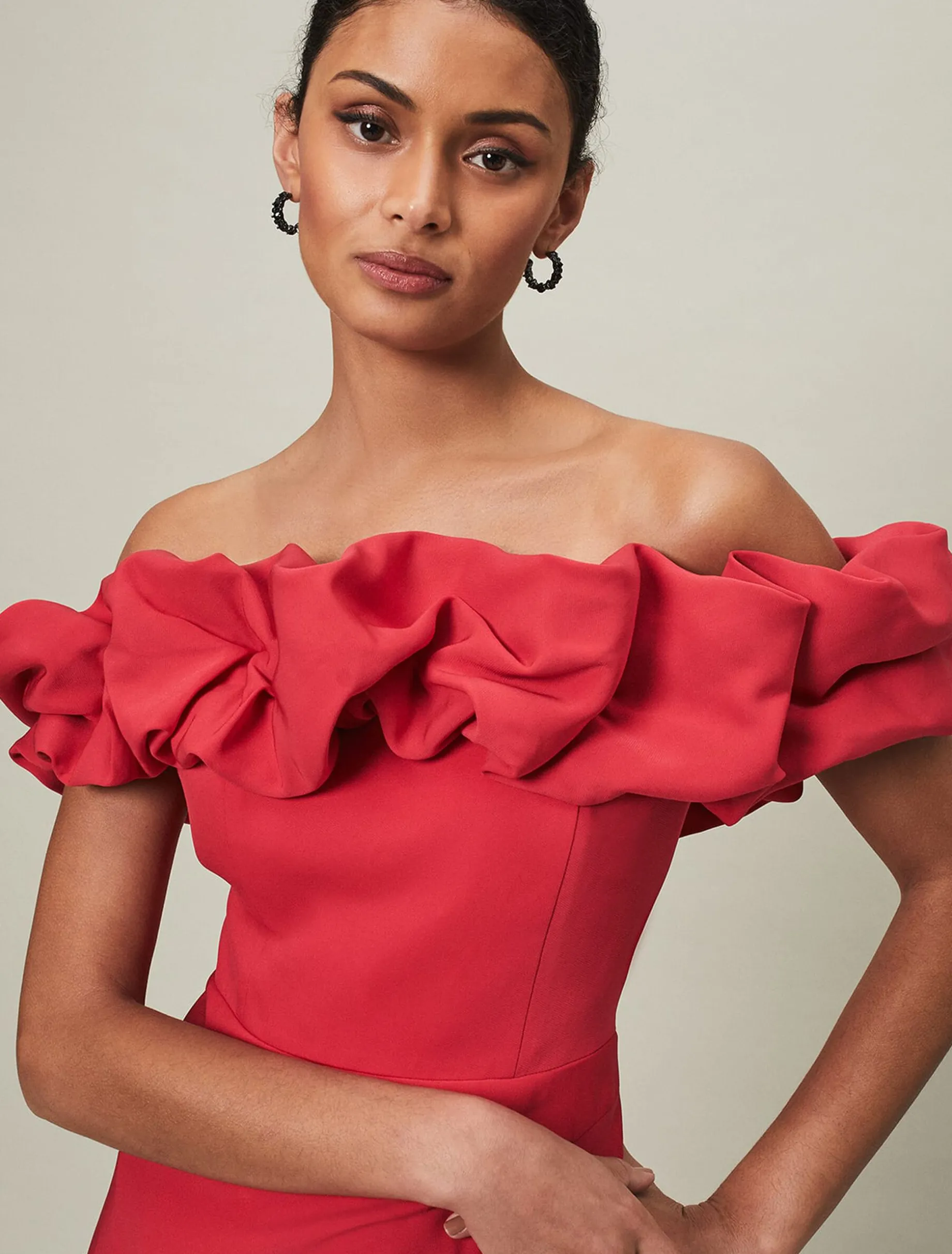 Mallory Off The Shoulder Midaxi Dress