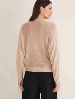 Malti Metallic Cowl Neck Knit