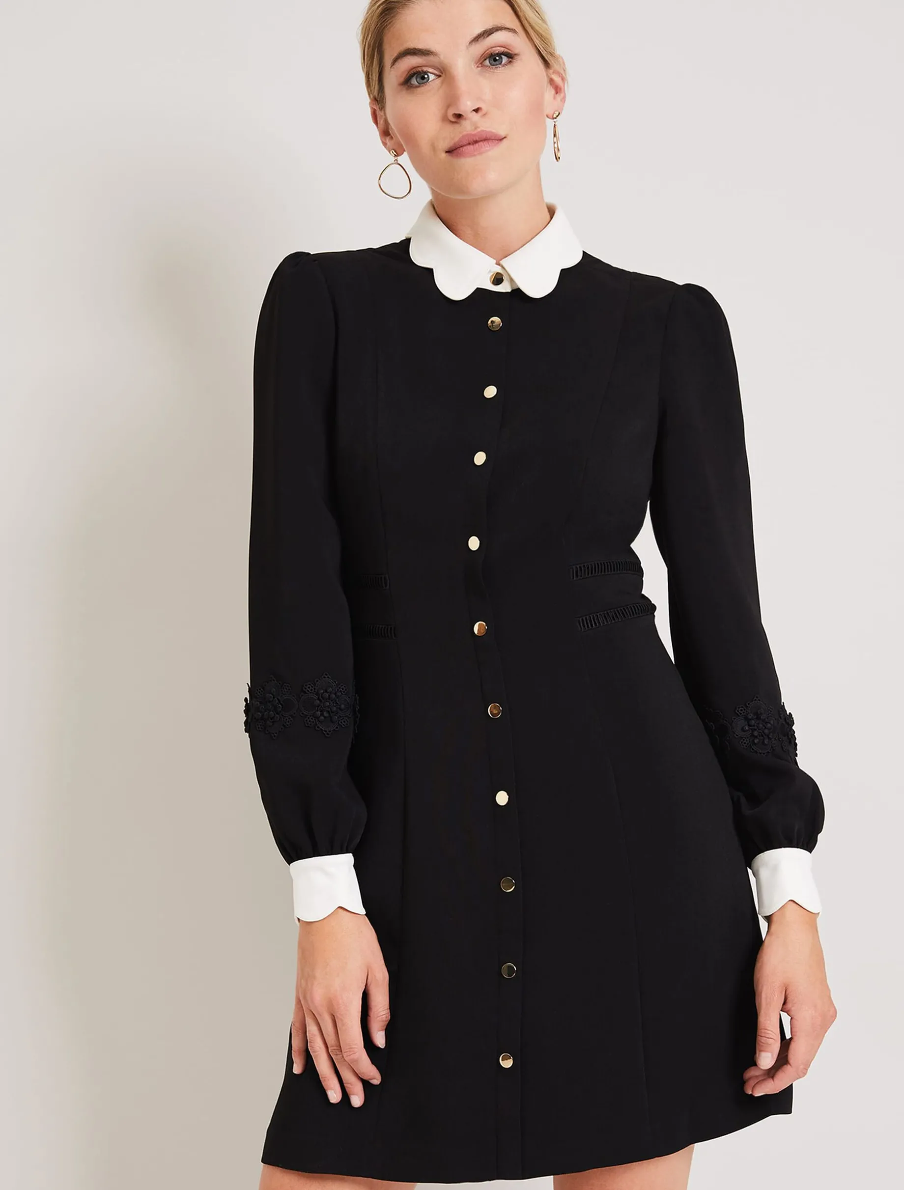 Maneki Collar Dress